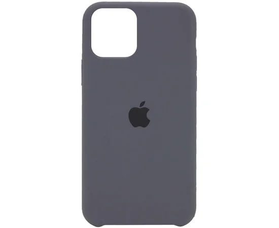 Чохол Silicone Case (AA) для Apple iPhone 12 Pro / 12 (6.1 ") Сірий / Dark Grey