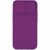 Чехол Camshield Square TPU со шторкой для камеры для Apple iPhone 12 Pro / 12 (6.1") Фиолетовый