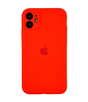 Чохол Silicone Case Full Camera Protective (AA) для Apple iPhone 12 (6.1 ") Червоний / Red