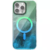 Чехол TPU Shiny Mountain (MagFit) для Apple iPhone 12 Pro / 12 (6.1") Green / Blue