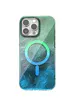 Чехол TPU Shiny Mountain (MagFit) для Apple iPhone 12 Pro / 12 (6.1") Green / Blue
