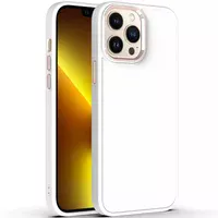 TPU чехол Bonbon Metal Style для Apple iPhone 12 Pro / 12 (6.1") Белый / White