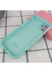 Чохол Silicone Case Full Camera Protective (AA) Apple iPhone 12 (6.1") Бірюзовий / Marine Green
