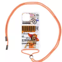 Чехол TPU Crossbody Street Style для Apple iPhone 12 Pro / 12 (6.1") Cargo / Персиковый