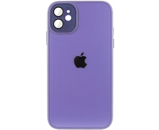 Чохол TPU+Glass Sapphire Midnight для Apple iPhone 12 (6.1") Бузковий / Dasheen