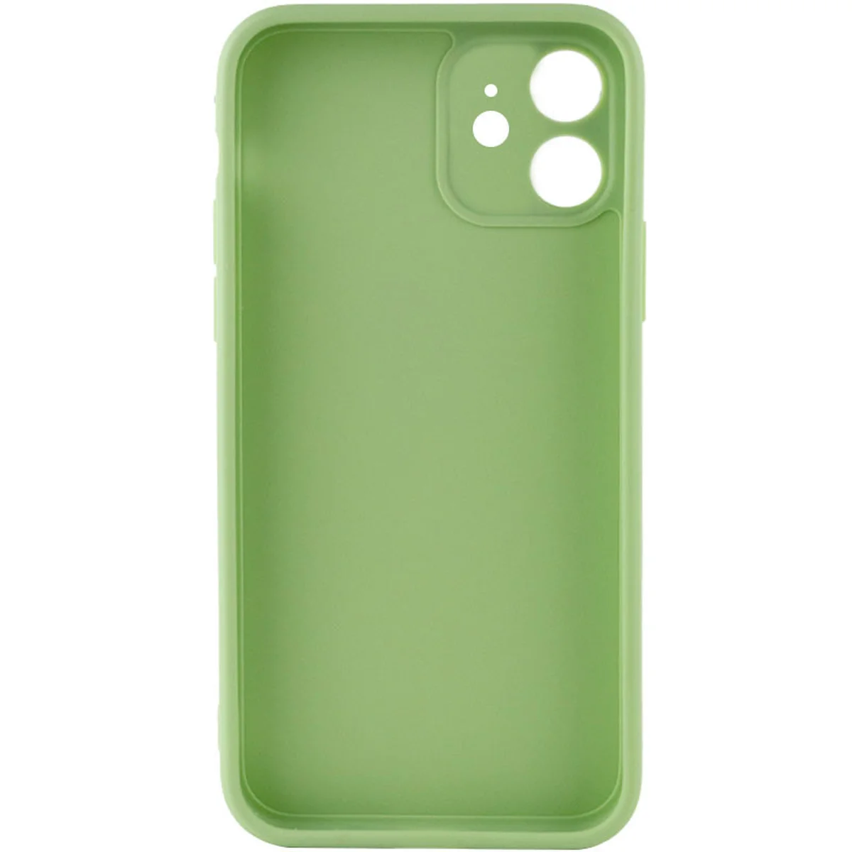 Силіконовий чохол Candy Full Camera для Apple iPhone 12 (6.1 ") Фісташковий