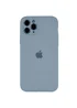 Чехол Silicone Case Full Camera Protective (AA) для Apple iPhone 12 Pro (6.1") Голубой / Sweet Blue