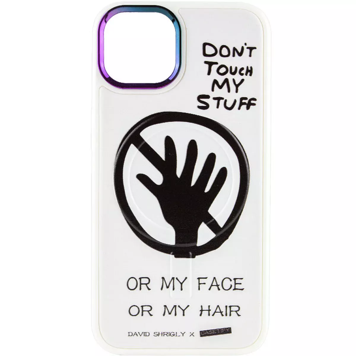 TPU+PC чехол Funny pictures with MagSafe для Apple iPhone 12 Pro / 12 (6.1") Don't touch