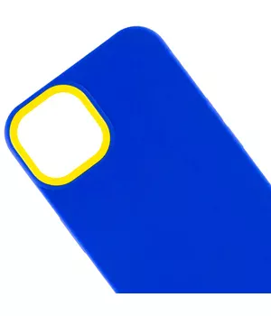 Чехол TPU+PC Bichromatic для Apple iPhone 12 Pro / 12 (6.1") Navy Blue / Yellow