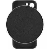Чехол Silicone Case Lakshmi Square Full Camera для Apple iPhone 12 Pro (6.1") Черный / Black