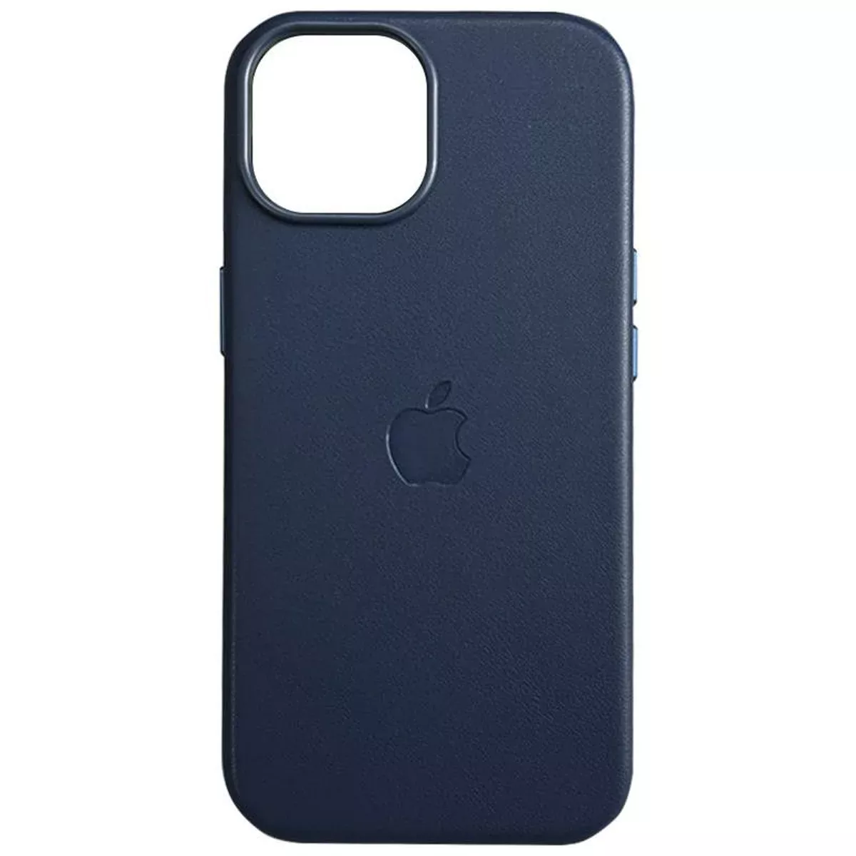 Шкіряний чохол Leather Case (AAA) з MagSafe and Animation для Apple iPhone 12 Pro / 12 (6.1") Midnight Blue