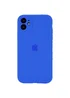 Чохол Silicone Case Full Camera Protective (AA) Apple iPhone 12 (6.1") Синій / Capri Blue