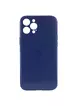 TPU+Glass чехол GLOSSY Logo Full camera для Apple iPhone 12 Pro (6.1") Синий
