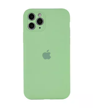 Чехол Silicone Case Full Camera Protective (AA) для Apple iPhone 12 Pro (6.1") Мятный / Mint