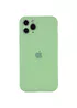 Чохол Silicone Case Full Camera Protective (AA) для Apple iPhone 12 Pro (6.1 ") М'ятний / Mint