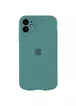 Чохол Silicone Case Full Camera Protective (AA) для Apple iPhone 12 (6.1 ") Зелений / Pine green