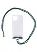 Чохол TPU Crossbody Transparent для Apple iPhone 12 Pro / 12 (6.1 ") Зелений / Forest green