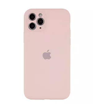 Чохол Silicone Case Full Camera Protective (AA) Apple iPhone 12 Pro (6.1") Рожевий / Chalk Pink
