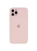 Чехол Silicone Case Full Camera Protective (AA) для Apple iPhone 12 Pro (6.1") Розовый / Chalk Pink
