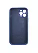 Чехол Silicone Case Full Camera Protective (AA) для Apple iPhone 12 Pro (6.1") Синий / Deep navy