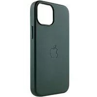 Шкіряний чохол Leather Case (AAA) with MagSafe для Apple iPhone 12 Pro / 12 (6.1 ") Forest Green