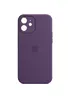 Чехол Silicone Case Full Camera Protective (AA) для Apple iPhone 12 (6.1") Фиолетовый / Amethyst