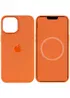 Чехол Silicone case (AAA) full with Magsafe and Animation для Apple iPhone 12 Pro / 12 (6.1") Оранжевый / Kumquat