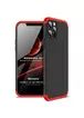 Пластикова накладка GKK LikGus 360 градусів (opp) для Apple iPhone 12 Pro (6.1 ") Чорний / Червоний