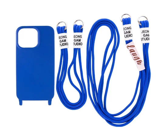 Чехол TPU two straps California для Apple iPhone 12 Pro / 12 (6.1") Синий / Iris