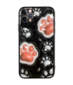 TPU+PC чехол Prisma Plushie для Apple iPhone 12 Pro (6.1") Paws