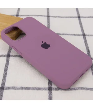 Чохол Silicone Case Full Protective (AA) для Apple iPhone 12 Pro / 12 (6.1 ") Ліловий / Lilac Pride