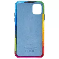 Шкіряний чохол Colour Splash для Apple iPhone 12 Pro / 12 (6.1") Red / Blue