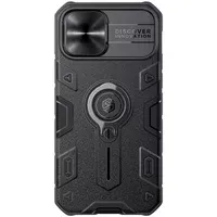 TPU + PC чохол Nillkin CamShield Armor without logo (шторка на камеру) для Apple iPhone 12 Pro / 12 Чорний