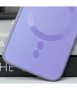Чехол TPU+Glass Sapphire Midnight with MagSafe для Apple iPhone 12 (6.1") Сиреневый / Dasheen