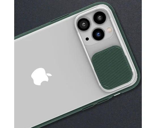 Чохол Camshield mate TPU зі шторкою для камери для Apple iPhone 12 Pro / 12 (6.1 ") Зелений