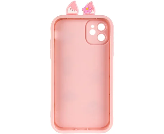 Чехол TPU Toys Case with Ears для Apple iPhone 12 (6.1") Light Pink