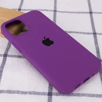 Чехол Silicone Case Full Protective (AA) для Apple iPhone 12 Pro / 12 (6.1") Фиолетовый / Grape