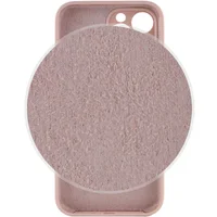 Чехол Silicone Case Lakshmi Square Full Camera для Apple iPhone 12 Pro (6.1") Розовый / Pink Sand