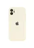 Чехол Silicone Case Full Camera Protective (AA) для Apple iPhone 12 (6.1") Бежевый / Antique White