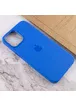Чехол Silicone case (AAA) full with Magsafe and Animation для Apple iPhone 12 Pro / 12 (6.1") Синий / Capri Blue