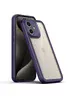 TPU чохол Transparent + Colour 1,5mm для Apple iPhone 12 (6.1") Purple