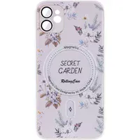 TPU+PC чохол Secret Garden with MagSafe для Apple iPhone 12 (6.1") White
