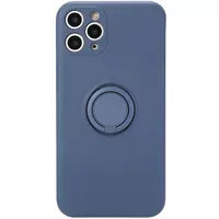 Чехол TPU Candy Ring Full Camera для Apple iPhone 12 Pro (6.1") Серый / Lavender Gray