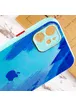 Чехол TPU+Glass Impasto abstract для Apple iPhone 12 (6.1") Blue