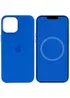 Чохол Silicone case (AAA) full with Magsafe and Animation для Apple iPhone 12 Pro / 12 (6.1") Синій / Capri Blue