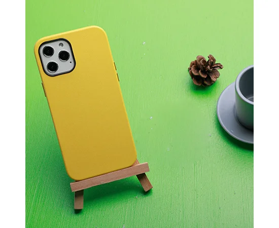 Шкіряний чохол K-Doo Noble Collection для Apple iPhone 12 Pro / 12 (6.1 ") Жовтий