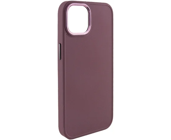 TPU чехол Bonbon Metal Style для Apple iPhone 12 Pro / 12 (6.1") Бордовый / Plum
