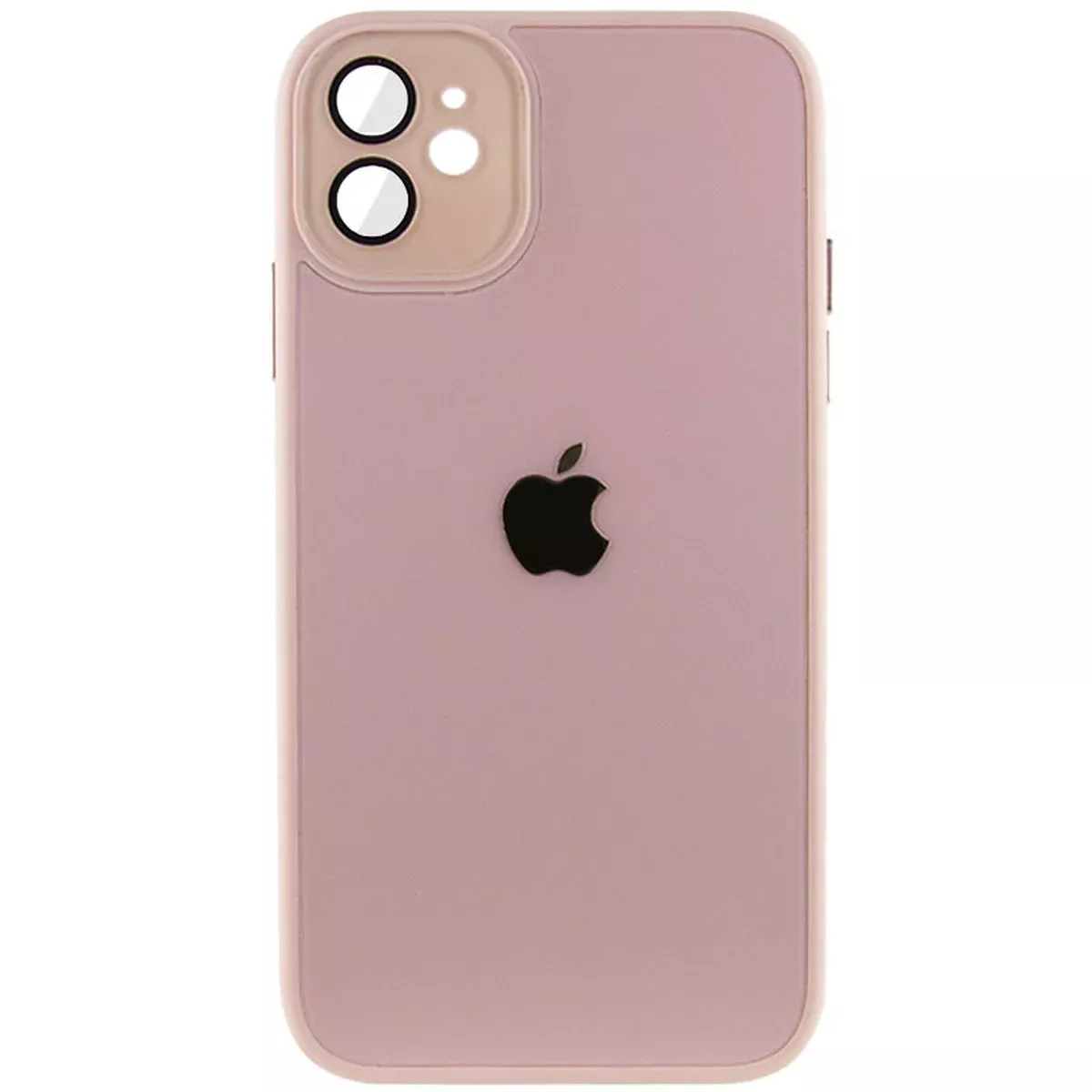 Чохол TPU+Glass Sapphire Midnight для Apple iPhone 12 (6.1") Рожевий / Pink Sand