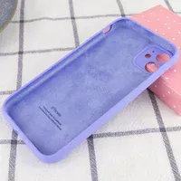 Чохол Silicone Case Full Camera Protective (AA) для Apple iPhone 12 (6.1") Бузковий / Dasheen / PVH