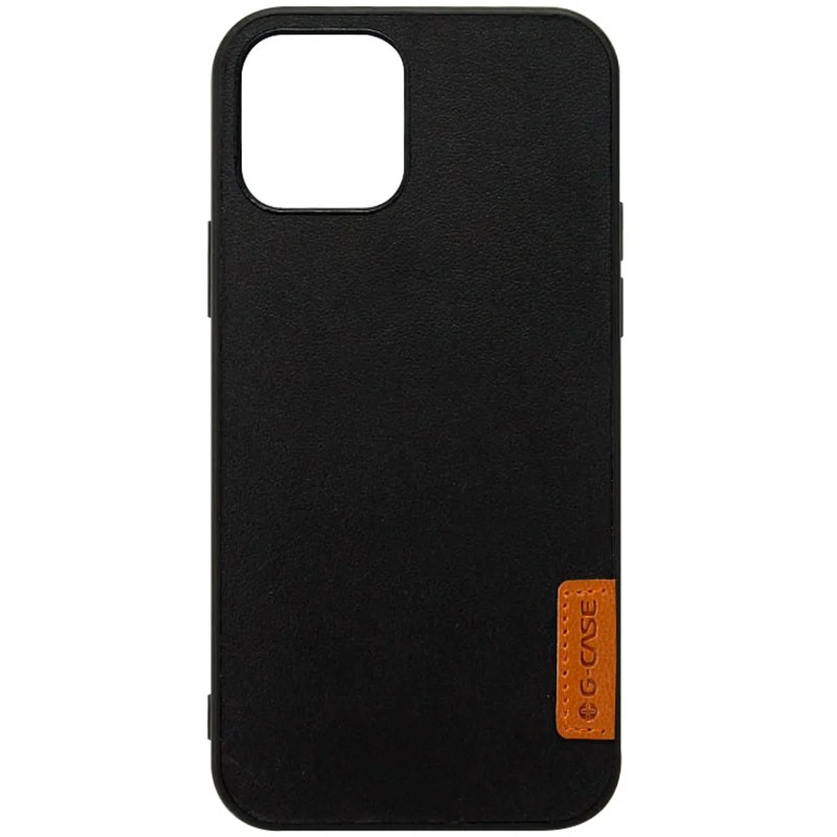 Кожаная накладка G-Case Sheep Skin Dark Series для Apple iPhone 12 Pro / 12 (6.1") Черный